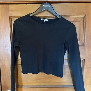 Reformation long sleeve crop top